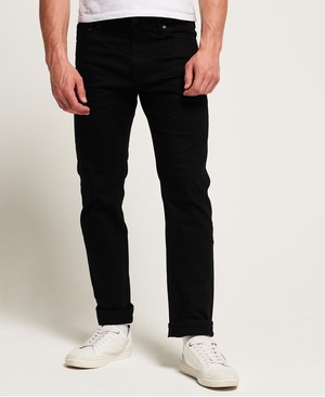 Superdry Daman Straight Férfi Farmer Fekete | VMQLK1863